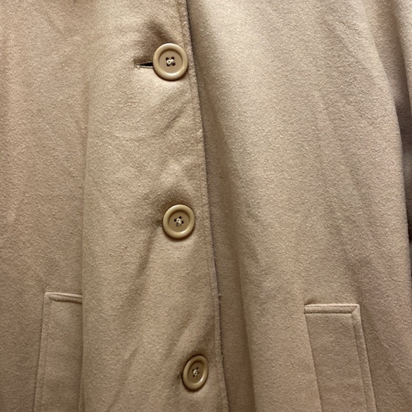 Venezia button up jacket plus size 18w tan button up classic light coat - Picture 4 of 5